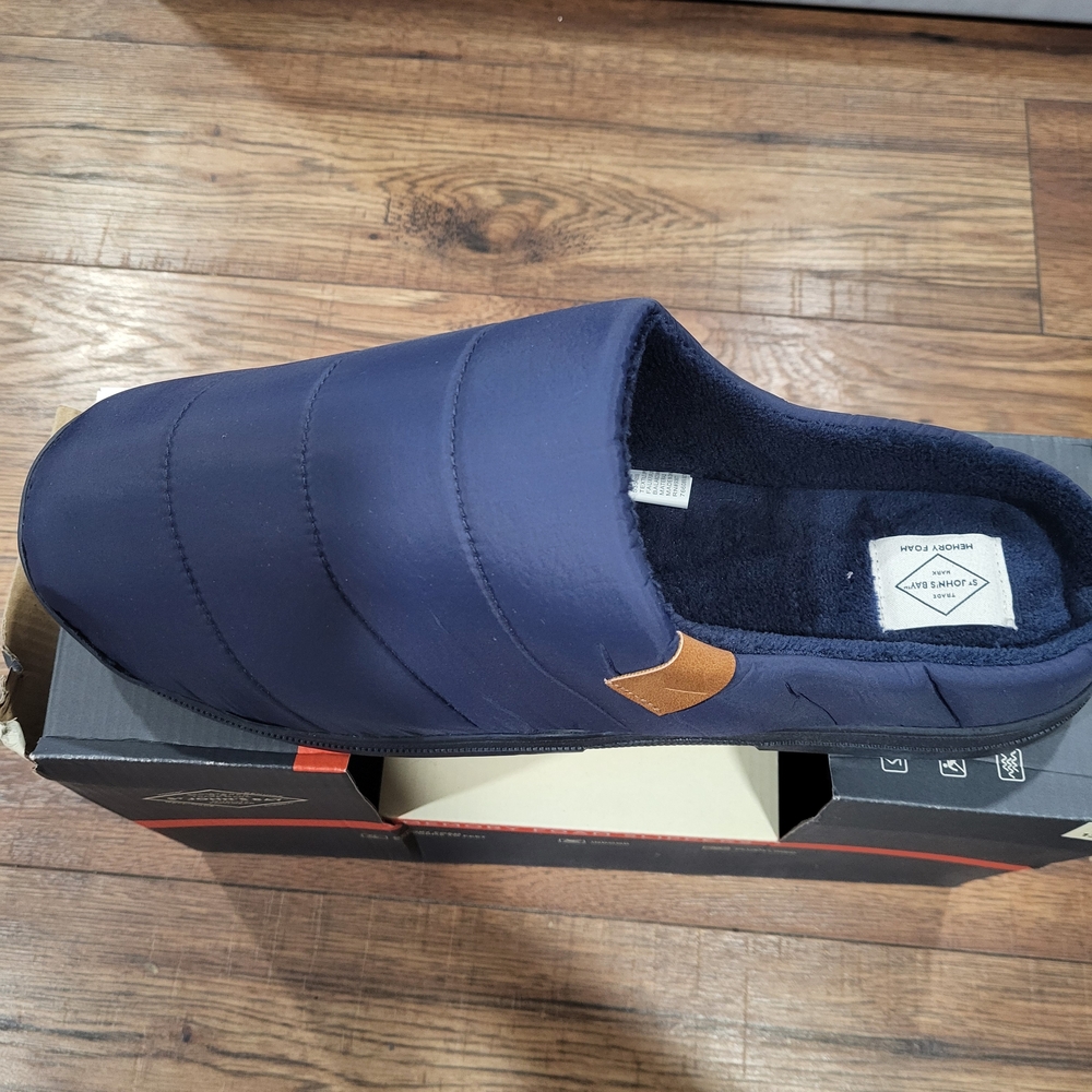 Men's Navy Slippers